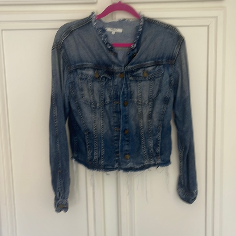 Jean Fidelity Jacket-rough edged